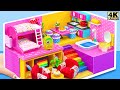 Use Paper, Cardboard to Decorate Miniature 2 Storey House Easily for a Family | DIY Miniature House