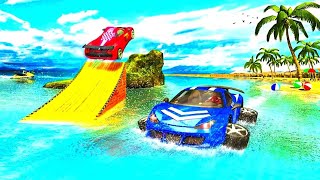 Water Floating car Racing Game Android Gameplay screenshot 5