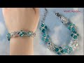 6mmクリスタルビーズで作るボリュームあるブレスレット//A voluminous bracelet made with 6mm crystal beads