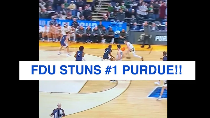 FDU STUNS NUMBER ONE PURDUE!! #ncaa #ncaamarchmadness #collegebasketball