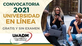 CONVOCATORIA *UnADM 2021 UNIVERSIDAD DE LA SEP EN LÍNEA GRATIS Y SIN EXAMEN. 23 LICENCIATURAS. CNR