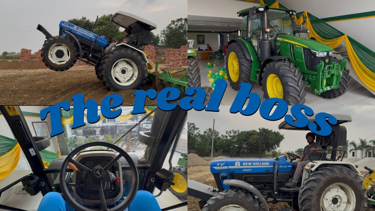 THE REAL BOSS | NEW HOLLAND 5620 WITH 25 CULTIVATOR AND 40 DISCS | DEKHN GYE NEW JOHN DEERE 5130 M