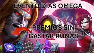 Todos Los Premios Que Obtenemos Sin Gastar Runas Y De Manera Rapida En El Evento Dias Omega - Mcoc