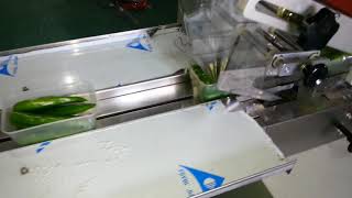 bell pepper flow pack machine,bell pepper flow wrapping machine with tary