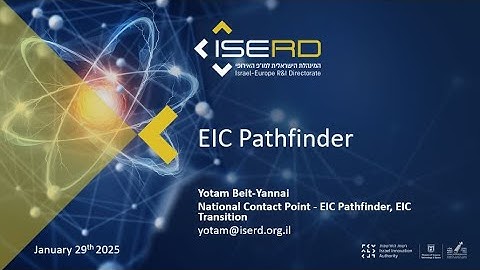EIC Pathfinder 2025
