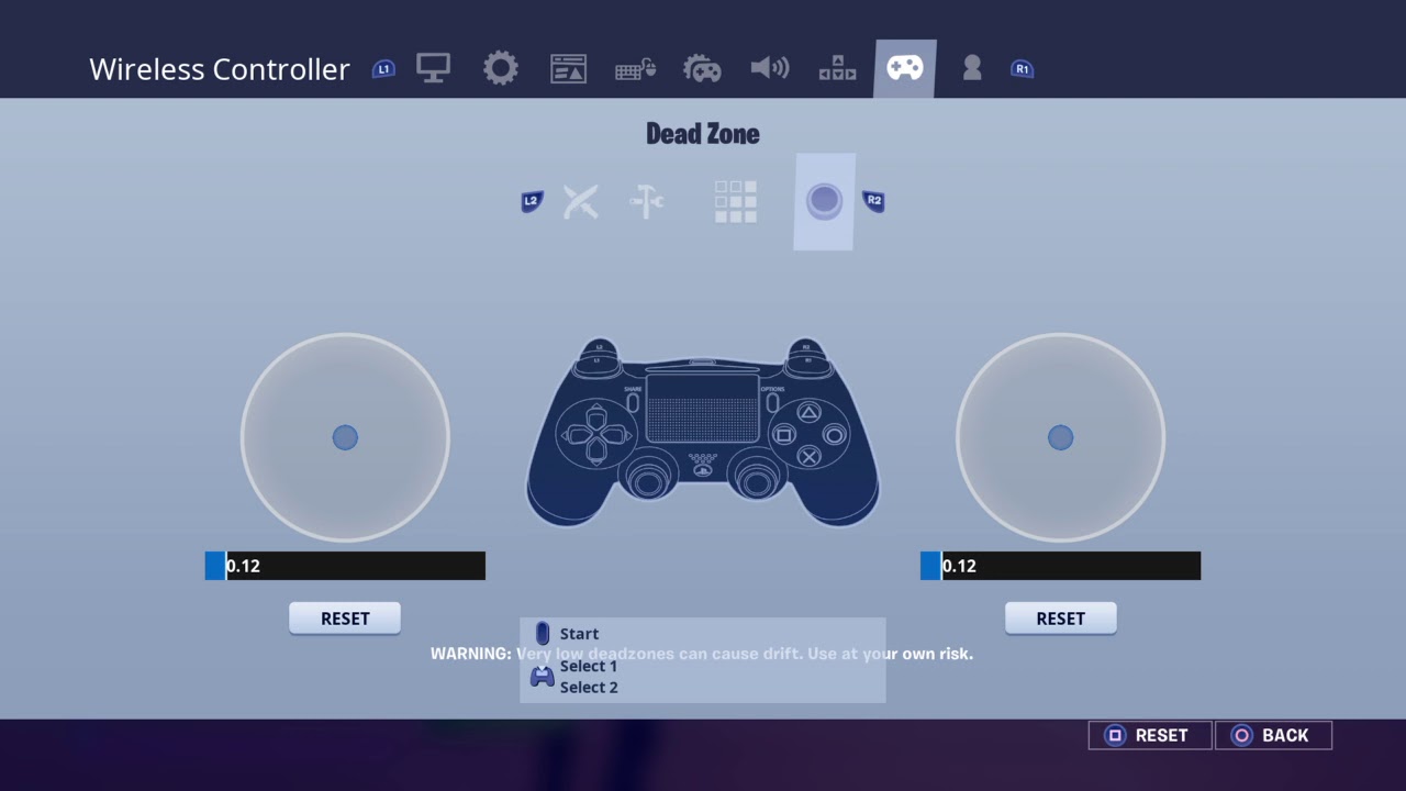 Secret Settings Reveal for PS4 controller when playing Fortnite - YouTube
