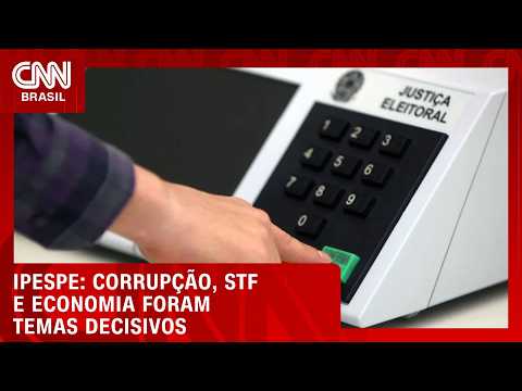 Corrupção, STF, economia e saúde foram temas decisivos no 1º turno, aponta pesquisa | CNN AGORA