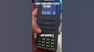 Baofeng DM-1701 OPENGD77 cómo configurar filtros DMR y TS desde el radio #radioaficionado #opengd77
