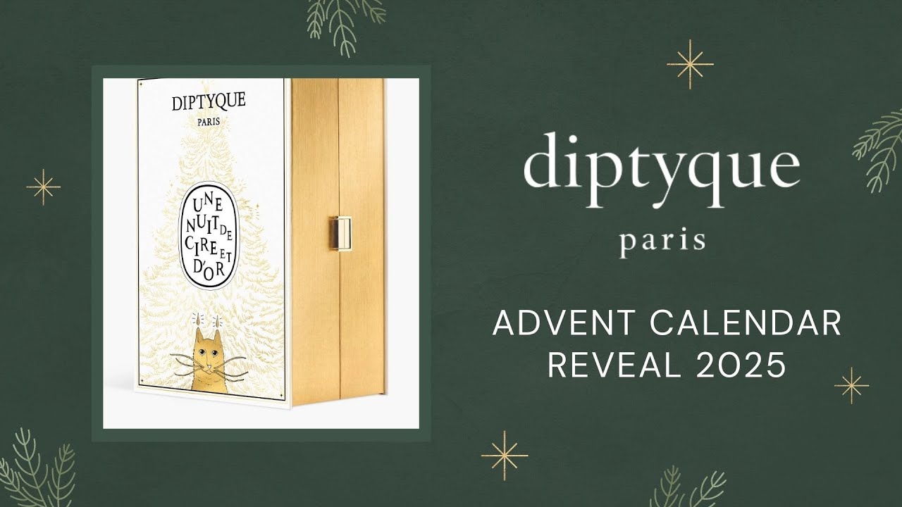 DIPTYQUE ADVENT CALENDAR REVEAL 2025 - YouTube