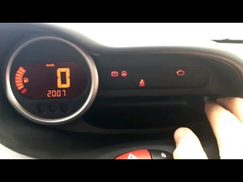how to Renault Twingo 2 clock adjusting clock setup time Set DIY