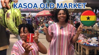 ONE OF THE BIGGEST MARKET IN KASOA, GHANA🇬🇭 ARE PRICES OF FOODSTUFFS AFFORDABLE?