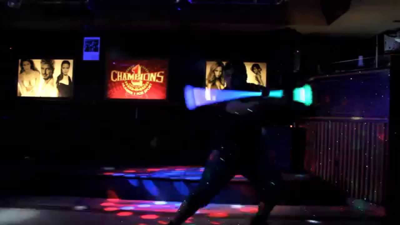 LED LIght Staff free style practice