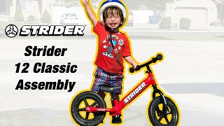 12" Strider Classic Balance Bike Assembly