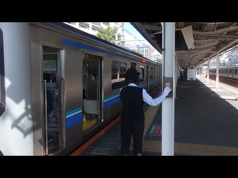 埼京線板橋駅での車掌動作２