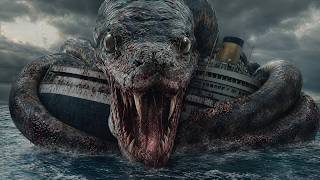 Monster attack！Ferocious Deep-Sea Mutant Giant Python Brutally Destroys A Ship At Sea!