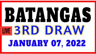 Stl Batangas results today 3rd draw January 7, 2022