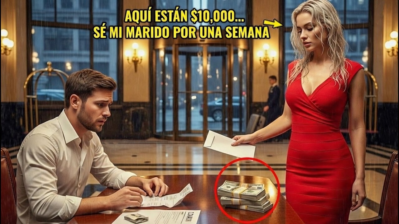 Aquí tienes 10.000 dólares… sé mi esposo por una semana, dijo la CEO y volvió a creer en el amor!!!