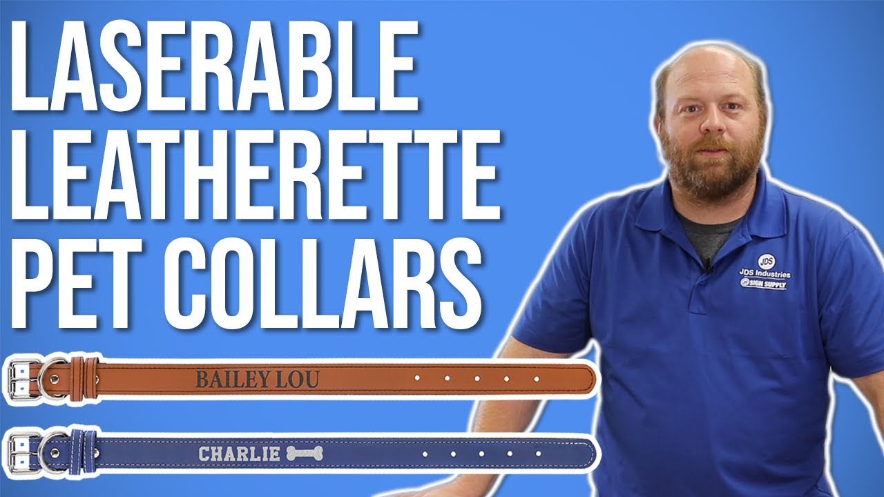 How to Laser Engrave Leatherette Pet Collars YouTube