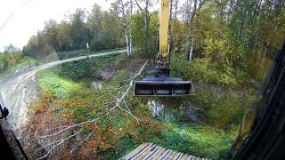 Beavers did not expect Excavator demolished all beaver dams