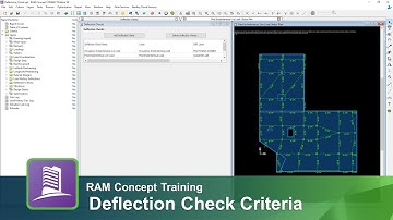 Specifying the Deflection Check Criteria in RAM Concept