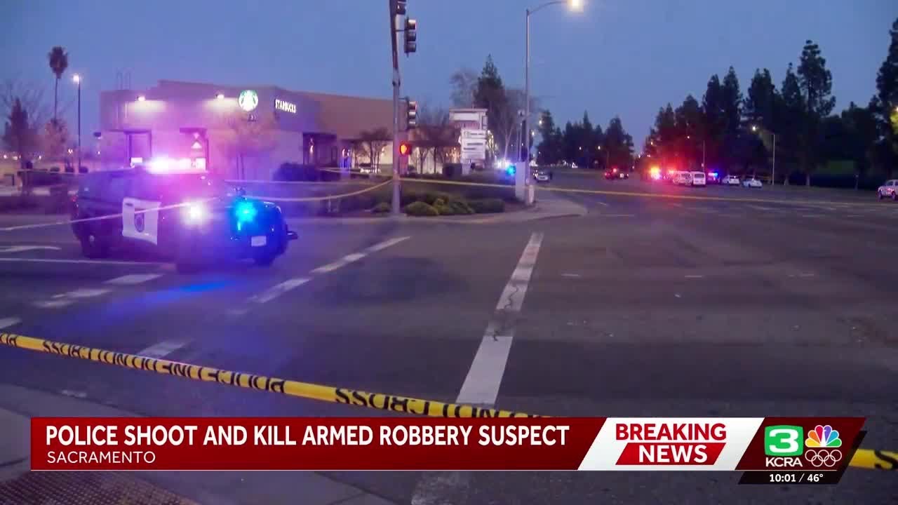 Bank robbery suspect shot, killed by Sacramento officers, police say