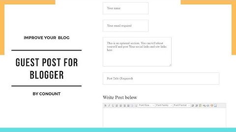 How to Set Up a #Guest #Post on #Blogger