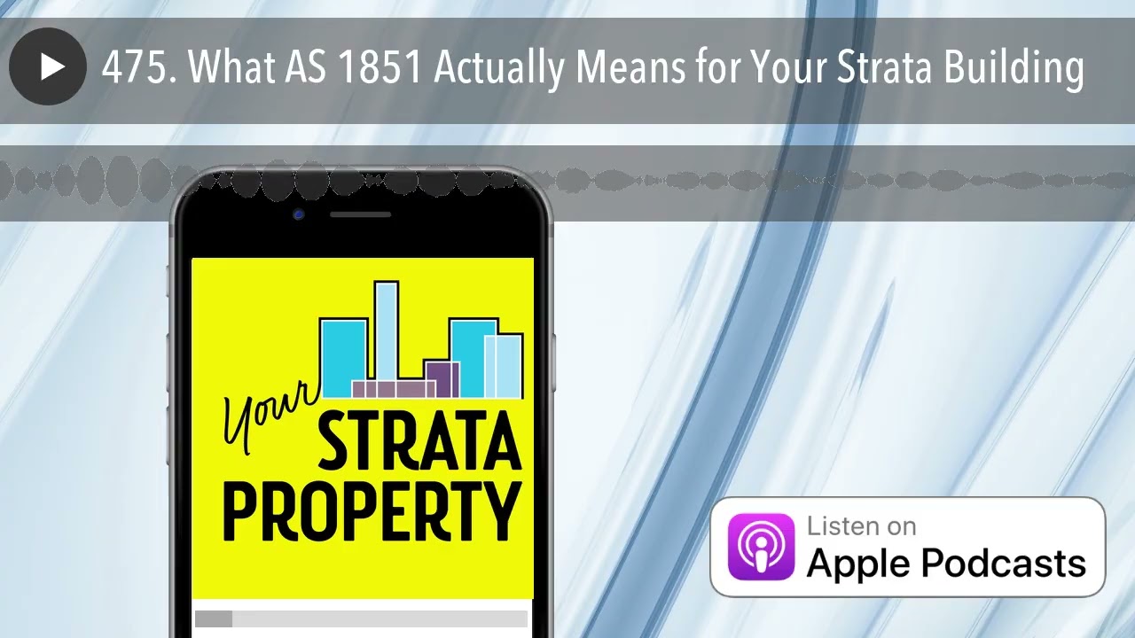475. What AS 1851 Actually Means for Your Strata Building