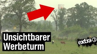 Realer Irrsinn: Werbeturm in Schortens
