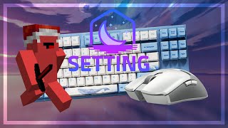 [240FPS]*ASMR* hypixel skywars Keyboard + Mouse Sound ASMR | LUNAR Setting(+ minecraft/OBS)