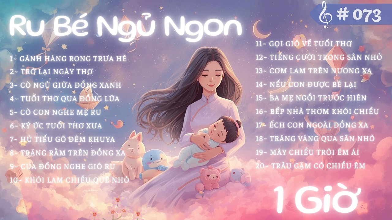 💖 Nhạc Ru Bé Ngủ Sâu 🌙 20 Bài Dân Ca Êm Dịu 🎶