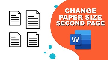 How to change paper size only second page in word