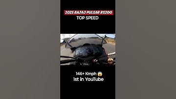 2025 Pulsar RS200 Top Speed Test 1st in YouTube 🔥😱#pulsarrs200 #shorts