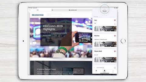 How to Create a Slide Overview using the Crestron Home App