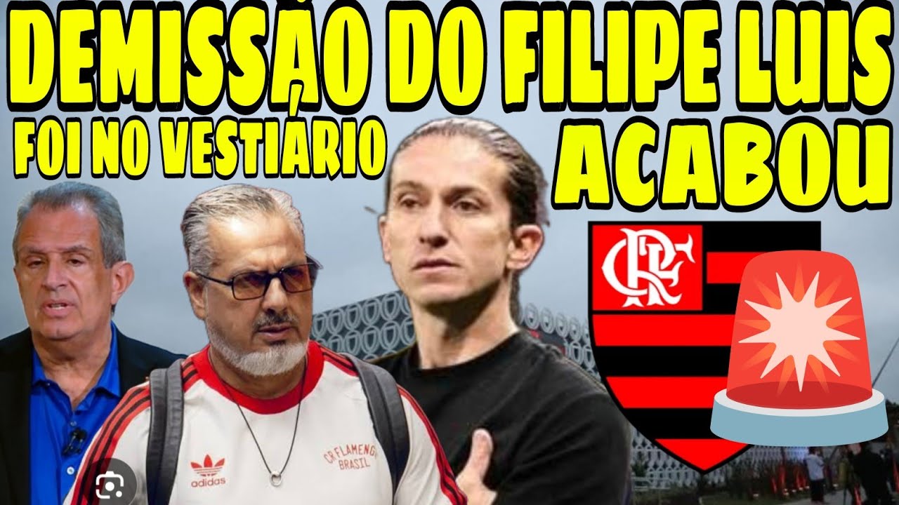 DEMISSÃO DO FILIPE LUÍS! O BIXO PEGOU NO VESTIÁRIO DO FLAMENGO! BAP FOI NO VESTIÁRIO E...