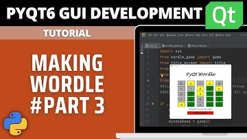 PyQt6 Tutorial - Making Wordle #3 - Creating A Grid Of Text Boxes