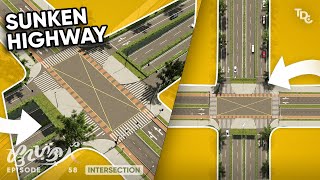 Information I Built THE SMALLEST Intersection in Cities:Skylines | Magayon EP58- Sunken Highway Interchange SPUI News