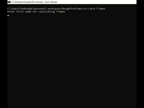 Flames code in java