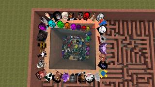 MY NAME IS AUUGHH YOSHIE PLANKTON AND OBUNGA FAMILY IN BIG MAZE