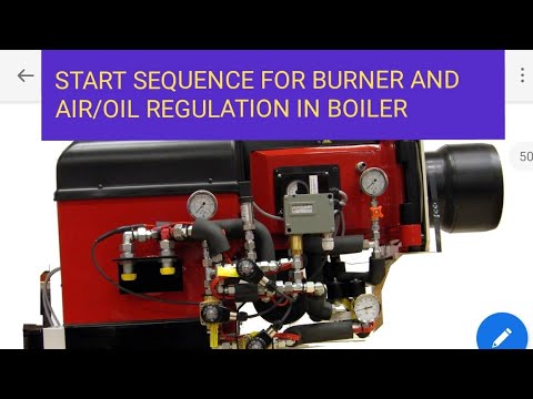 Start sequence for burner and fuel/air regulation in Marine boiler ...