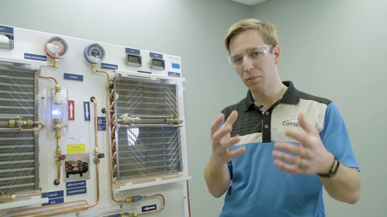 EM-2000-HB-R1234YF A/C SYSTEM TRAINER W/H-BLOCK - YouTube