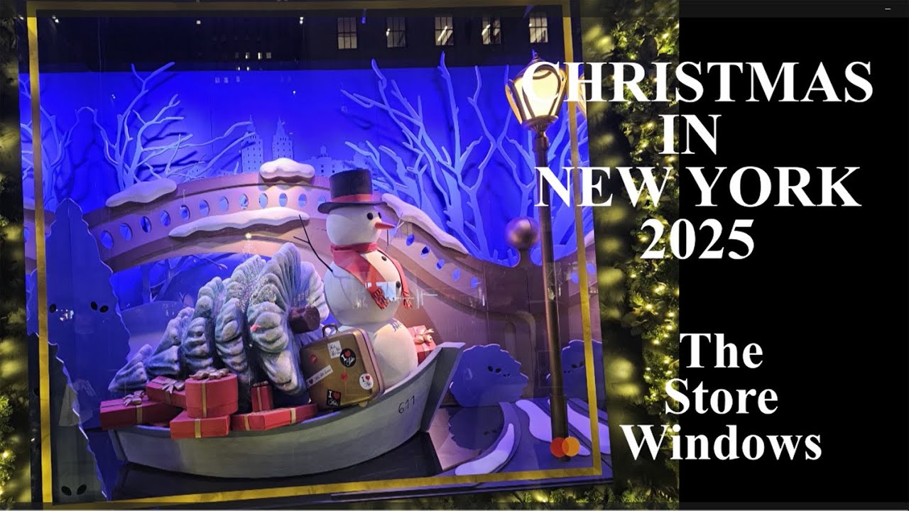 Рождество в Нью-Йорке 2025: Витрины магазинов