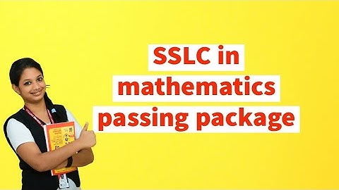 SSLC in mathematics passing package