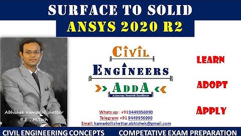 Surface To Solid Creation in Ansys 2020 R2
