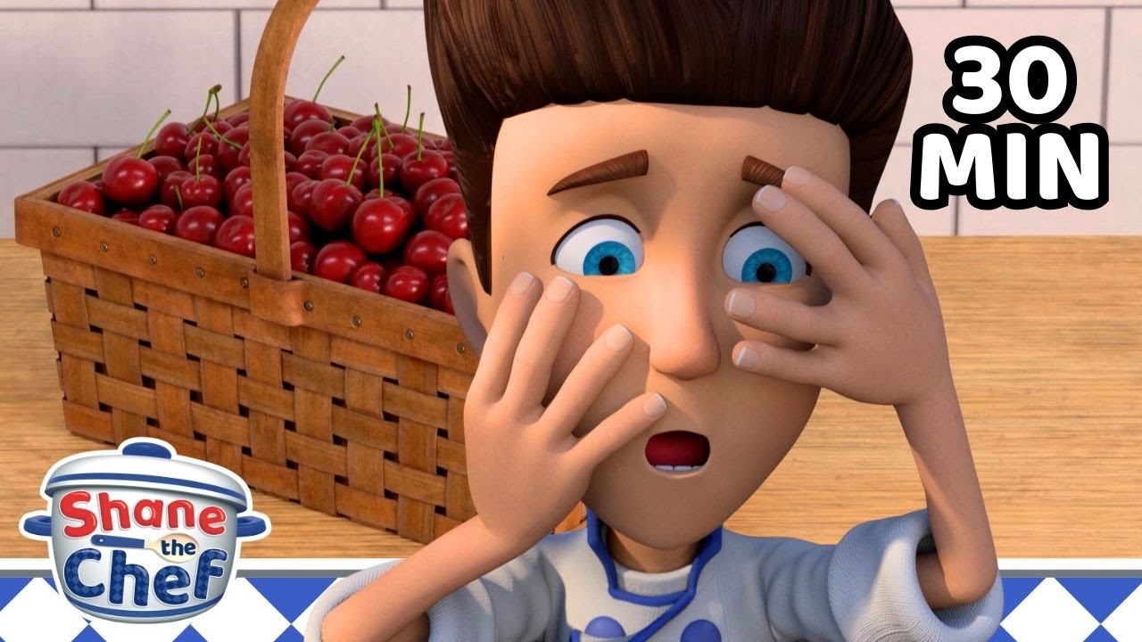 Cherry Crumble Chaos! 🍒 Healthy Kids Cooking Recipes | Preschool Food Education