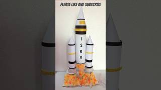 Mini ISRO Rocket Blast Off 🔥 | Easy School Project #DIYRocket #ISRO #SchoolProject #crafts