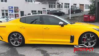 Kia stinger change color paint protection film #KIA #cars #video