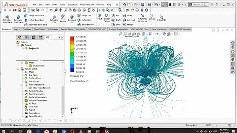 flow simulation of a jet engines