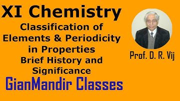 XI Chemistry | Classification of Elements and Periodicity in Properties by Ruchi Ma