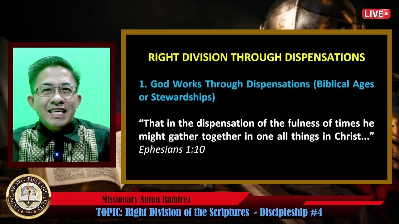 4. Right Division of the Scriptures
