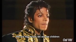 We Are The World (Lyrics) by Michael Jackson\/Lionel Richie USA For Africa HD